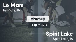 Matchup: Le Mars  vs. Spirit Lake  2016