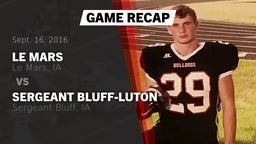 Recap: Le Mars  vs. Sergeant Bluff-Luton  2016
