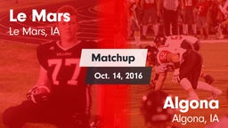 Matchup: Le Mars  vs. Algona  2016