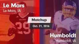 Matchup: Le Mars  vs. Humboldt  2016