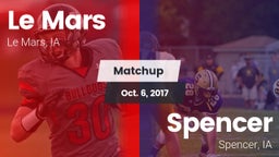 Matchup: Le Mars  vs. Spencer  2017