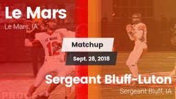 Matchup: Le Mars  vs. Sergeant Bluff-Luton  2018
