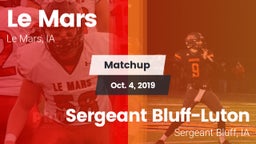 Matchup: Le Mars  vs. Sergeant Bluff-Luton  2019