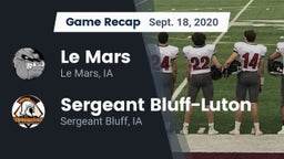 Recap: Le Mars  vs. Sergeant Bluff-Luton  2020