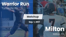 Matchup: Warrior Run High vs. Milton  2017