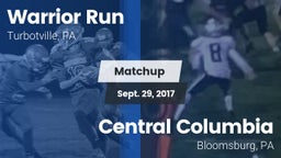 Matchup: Warrior Run High vs. Central Columbia  2017
