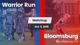 Matchup: Warrior Run High vs. Bloomsburg  2018