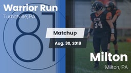 Matchup: Warrior Run High vs. Milton  2019