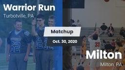 Matchup: Warrior Run High vs. Milton  2020