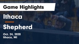 Ithaca  vs Shepherd Game Highlights - Oct. 24, 2020