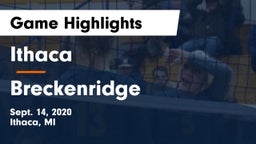 Ithaca  vs Breckenridge Game Highlights - Sept. 14, 2020