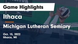 Ithaca  vs Michigan Lutheran Semiary Game Highlights - Oct. 15, 2022