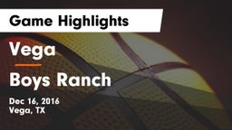 Vega  vs Boys Ranch  Game Highlights - Dec 16, 2016