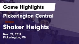 Pickerington Central  vs Shaker Heights  Game Highlights - Nov. 24, 2017