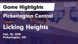 Pickerington Central  vs Licking Heights  Game Highlights - Feb. 28, 2020