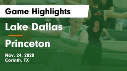 Lake Dallas  vs Princeton  Game Highlights - Nov. 24, 2020
