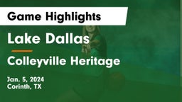 Lake Dallas  vs Colleyville Heritage  Game Highlights - Jan. 5, 2024