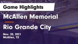 McAllen Memorial  vs Rio Grande City  Game Highlights - Nov. 20, 2021
