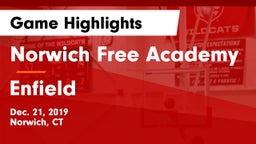 Norwich Free Academy vs Enfield  Game Highlights - Dec. 21, 2019