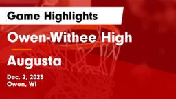 Owen-Withee High vs Augusta  Game Highlights - Dec. 2, 2023