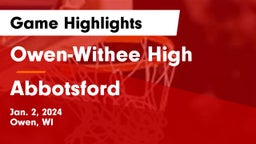 Owen-Withee High vs Abbotsford  Game Highlights - Jan. 2, 2024