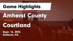 Amherst County  vs Courtland  Game Highlights - Sept. 16, 2023