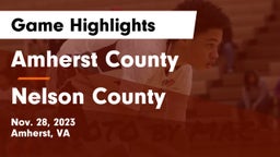 Amherst County  vs Nelson County  Game Highlights - Nov. 28, 2023