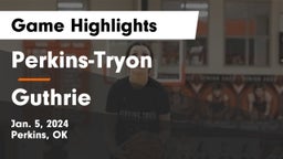 Perkins-Tryon  vs Guthrie  Game Highlights - Jan. 5, 2024