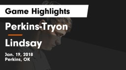 Perkins-Tryon  vs Lindsay Game Highlights - Jan. 19, 2018