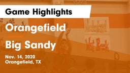 Orangefield  vs Big Sandy  Game Highlights - Nov. 14, 2020