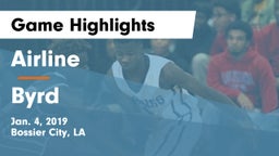 Airline  vs Byrd  Game Highlights - Jan. 4, 2019