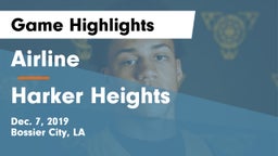 Airline  vs Harker Heights Game Highlights - Dec. 7, 2019