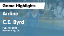 Airline  vs C.E. Byrd  Game Highlights - Feb. 10, 2021