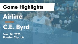 Airline  vs C.E. Byrd  Game Highlights - Jan. 24, 2023