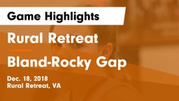 Rural Retreat  vs Bland-Rocky Gap Game Highlights - Dec. 18, 2018