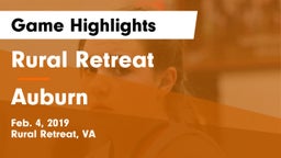 Rural Retreat  vs Auburn  Game Highlights - Feb. 4, 2019