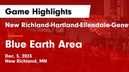 New Richland-Hartland-Ellendale-Geneva  vs Blue Earth Area  Game Highlights - Dec. 5, 2023