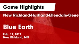 New Richland-Hartland-Ellendale-Geneva  vs Blue Earth  Game Highlights - Feb. 19, 2019