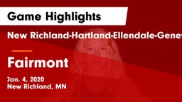 New Richland-Hartland-Ellendale-Geneva  vs Fairmont  Game Highlights - Jan. 4, 2020