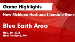 New Richland-Hartland-Ellendale-Geneva  vs Blue Earth Area  Game Highlights - Nov. 30, 2023