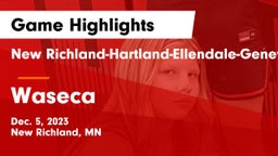 New Richland-Hartland-Ellendale-Geneva  vs Waseca  Game Highlights - Dec. 5, 2023