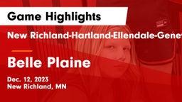 New Richland-Hartland-Ellendale-Geneva  vs Belle Plaine  Game Highlights - Dec. 12, 2023