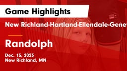 New Richland-Hartland-Ellendale-Geneva  vs Randolph  Game Highlights - Dec. 15, 2023