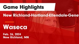 New Richland-Hartland-Ellendale-Geneva  vs Waseca  Game Highlights - Feb. 26, 2024