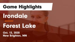 Irondale  vs Forest Lake  Game Highlights - Oct. 13, 2020