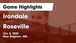 Irondale  vs Roseville  Game Highlights - Oct. 8, 2020