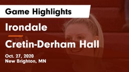 Irondale  vs Cretin-Derham Hall  Game Highlights - Oct. 27, 2020