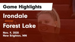 Irondale  vs Forest Lake  Game Highlights - Nov. 9, 2020