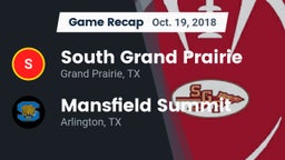 Recap: South Grand Prairie  vs. Mansfield Summit  2018
