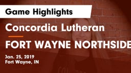 Concordia Lutheran  vs FORT WAYNE NORTHSIDE Game Highlights - Jan. 25, 2019